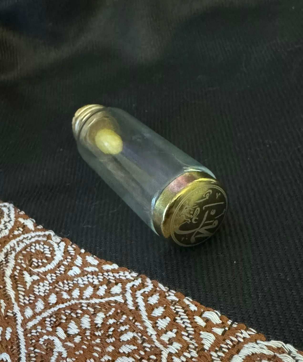 Beard gold hair of the Prophet ﷺ gold container certified