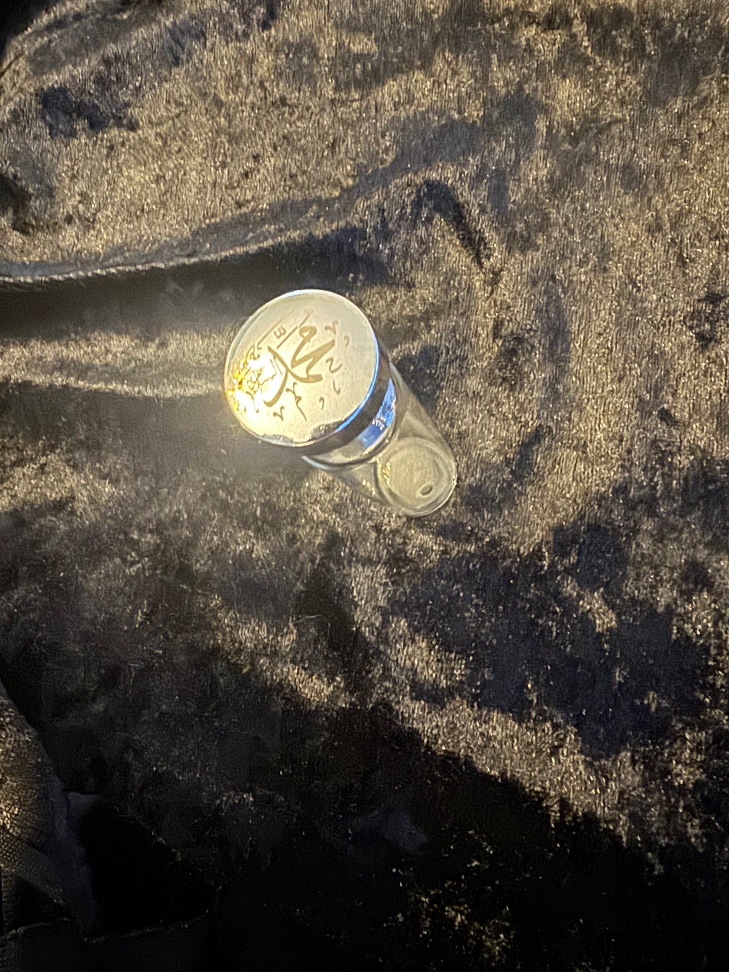 Beard gold hair of the Prophet  ﷺ silver container certified