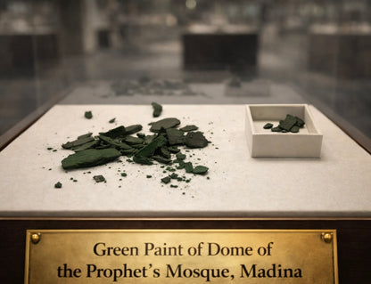 Green paint of dome of Prophets ‎ﷺ Mosque Madina