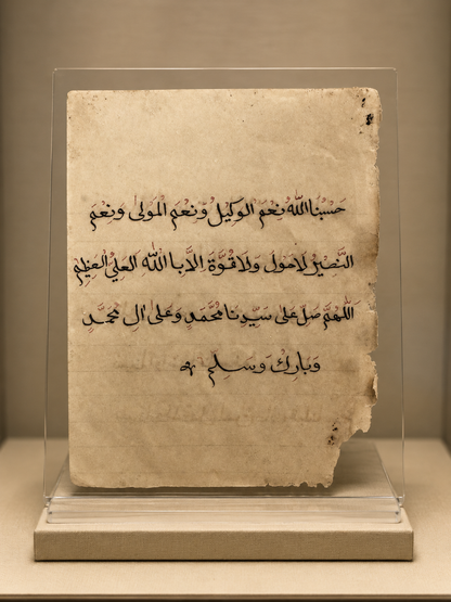 Dua verse written by Abdul Qadir Jilani RA certified